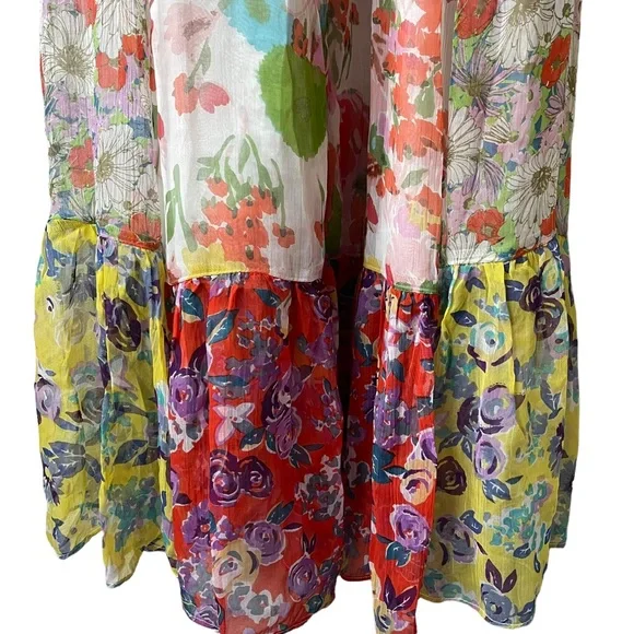 Anthropologie Malibu floral maxi dress size 4 - Picture 10 of 15